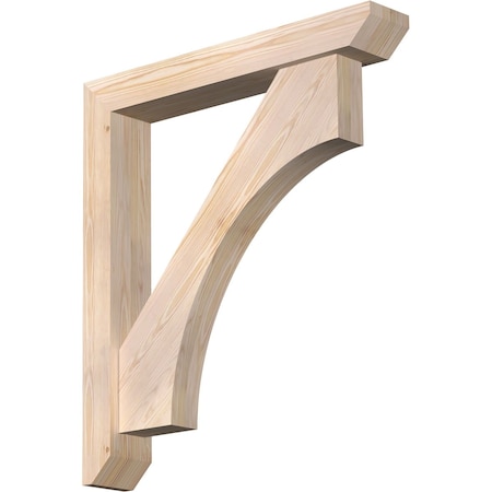 Ekena Millwork Westlake Slat Smooth Bracket w/ Offset Brace, Douglas Fir, 5 1/2"W x 34"D x 38"H BKT0604X34X38WTL06SDF